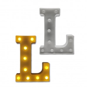 LUMINÁRIA DECORATIVA BRANCA LETRA L EM PLÁSTICO REF: AP6092BR-L LUMINÁRIA DECORATIVA BRANCA LETRA L EM PLÁSTICO REF: AP6092BR-L