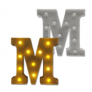 LUMINÁRIA DECORATIVA BRANCA LETRA M EM PLÁSTICO REF: AP6092BR-M LUMINÁRIA DECORATIVA BRANCA LETRA M EM PLÁSTICO REF: AP6092BR-M
