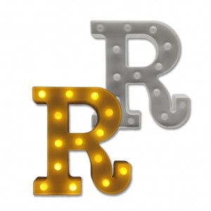 LUMINÁRIA DECORATIVA BRANCA LETRA R EM PLÁSTICO REF: AP6092BR-R LUMINÁRIA DECORATIVA BRANCA LETRA R EM PLÁSTICO REF: AP6092BR-R