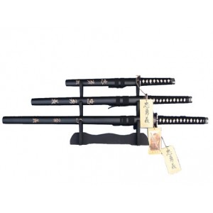 CONJUNTO 3 ESPADAS KATANA SEM CORTE  REF: PFL139144 CONJUNTO 3 ESPADAS KATANA SEM CORTE  REF: PFL139144