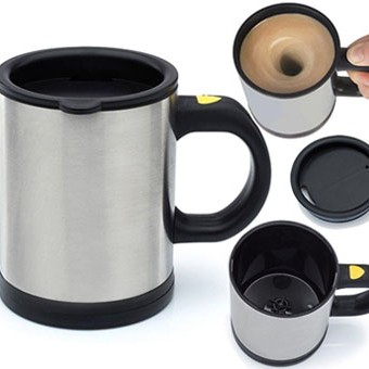 CANECA EM METAL COM TAMPA AAA 400ML  REF: AP17013