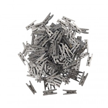 MINI PRENDEDOR COR PRATA PACOTE COM 100 UNIDADES 25MM MINI PRENDEDOR COR PRATA PACOTE COM 100 UNIDADES 25MM