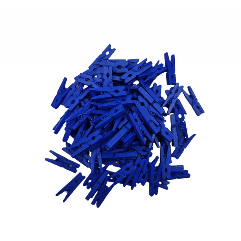 MINI PRENDEDOR COR AZUL ESCURO PACOTE COM 100 UNIDADES 25MM MINI PRENDEDOR COR AZUL ESCURO PACOTE COM 100 UNIDADES 25MM