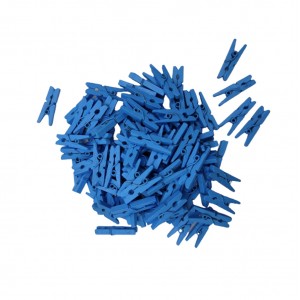 MINI PRENDEDOR COR AZUL CLARO PACOTE COM 100 UNIDADES 25MM