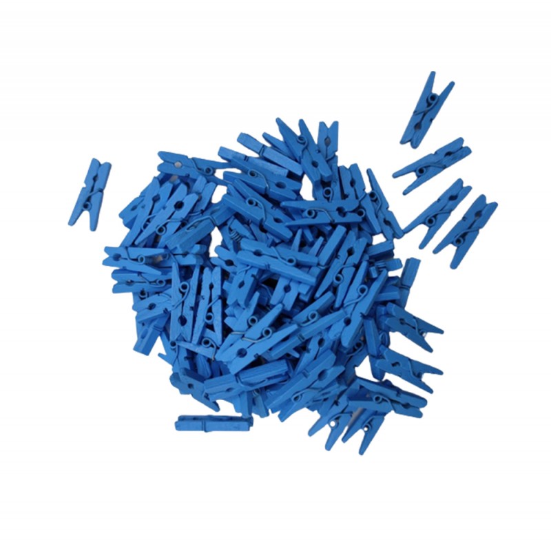MINI PRENDEDOR COR AZUL CLARO PACOTE COM 100 UNIDADES 25MM MINI PRENDEDOR COR AZUL CLARO PACOTE COM 100 UNIDADES 25MM