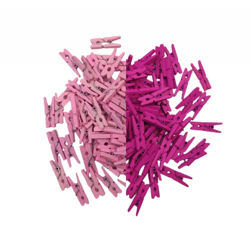 MINI PRENDEDOR COR ROSA PACOTE COM 100 UNIDADES 25MM MINI PRENDEDOR COR ROSA PACOTE COM 100 UNIDADES 25MM
