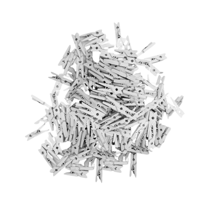 MINI PRENDEDOR COR BRANCA PACOTE COM 100 UNIDADES 25MM REF: AP22855-BRANCO MINI PRENDEDOR COR BRANCA PACOTE COM 100 UNIDADES 25MM REF: AP22855-BRANCO