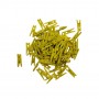 MINI PRENDEDOR COR AMARELO PACOTE COM 100 UNIDADES 25MM