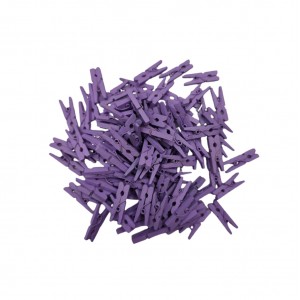 MINI PRENDEDOR COR ROXO PACOTE COM 100 UNIDADES 25MM MINI PRENDEDOR COR ROXO PACOTE COM 100 UNIDADES 25MM