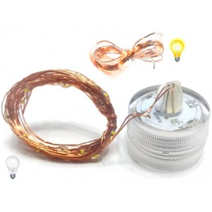 FIO ROSE LED C/10 PONTOS DE LUZ