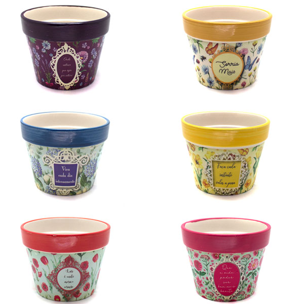 VASO EM CERAMICA PQ REF:65091-S