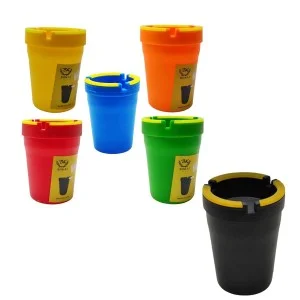 CINZEIRO PORTÁTIL EM PLÁSTICO COLORIDO  REF: AP7527-YG