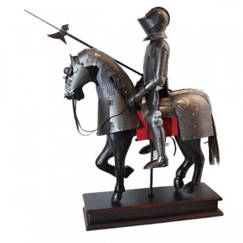ENFEITE DECORATIVO CAVALO COM ARMADURA REF:PFL16304 ENFEITE DECORATIVO CAVALO COM ARMADURA REF:PFL16304