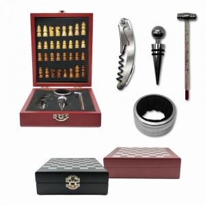 KIT PARA VINHO + JOGO DE XADREZ  REF: SXQ6603