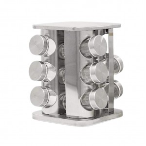 PORTA TEMPERO EM METAL COM 12 POTES  REF: APB88-12