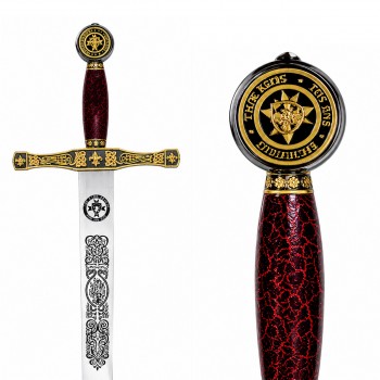 ESPADA DECORATIVA DE METAL COM LÂMINA SEM CORTE E SUPORTE DE MADEIRA REF: PFL13924 ESPADA DECORATIVA DE METAL COM LÂMINA SEM CORTE E SUPORTE DE MADEIRA REF: PFL13924