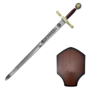 ESPADA MEDIEVAL COM LÂMINA SEM CORTE EM METAL REF: PFL13924