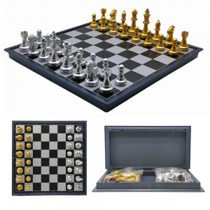 JOGO XADREZ EM PLÁSTICO COM 32 PEÇAS MAGNÉTICAS 32X32 REF: 4812A-M