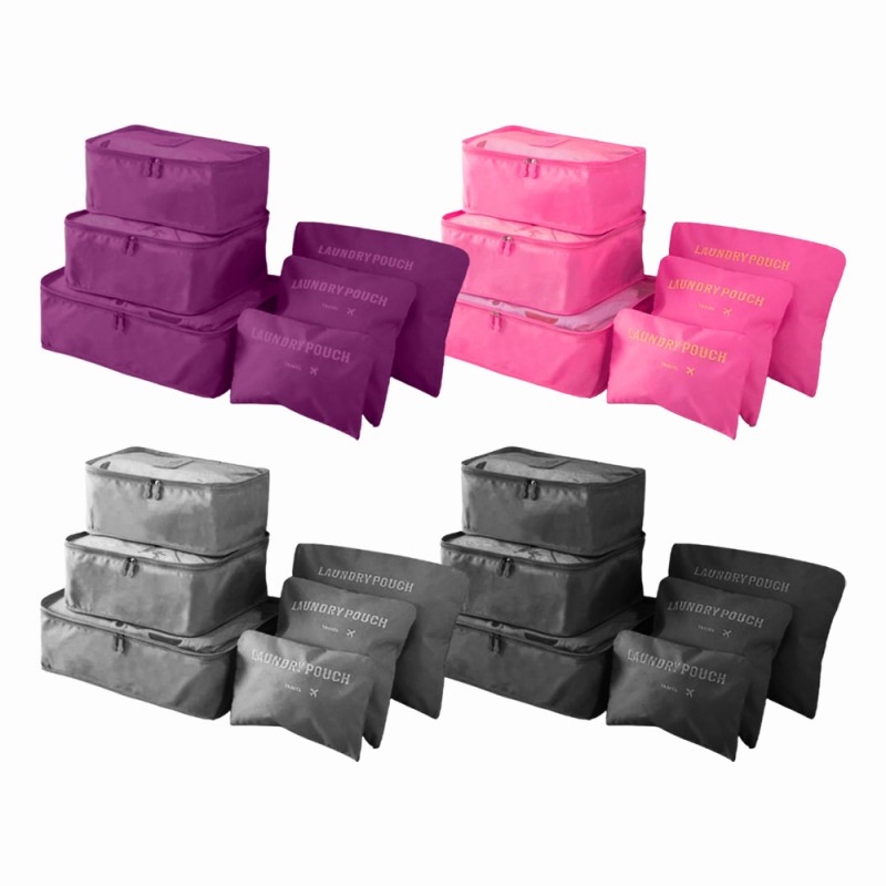 KIT ORGANIZADOR DE MALAS COM 6 PEÇAS REF: APRH208 KIT ORGANIZADOR DE MALAS COM 6 PEÇAS REF: APRH208