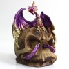 DRAGÃO COM CAVEIRA DECORATIVA EM RESINA REF: PW170011-11