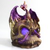 DRAGÃO COM CAVEIRA DECORATIVA EM RESINA REF: PW170011-11