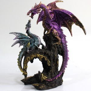 DRAGÃO DECORATIVO EM RESINA REF: PW150011-11