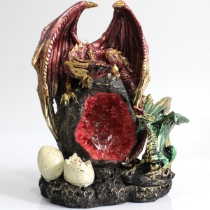 DRAGÃO DECORATIVO EM RESINA REF: PW170720-10