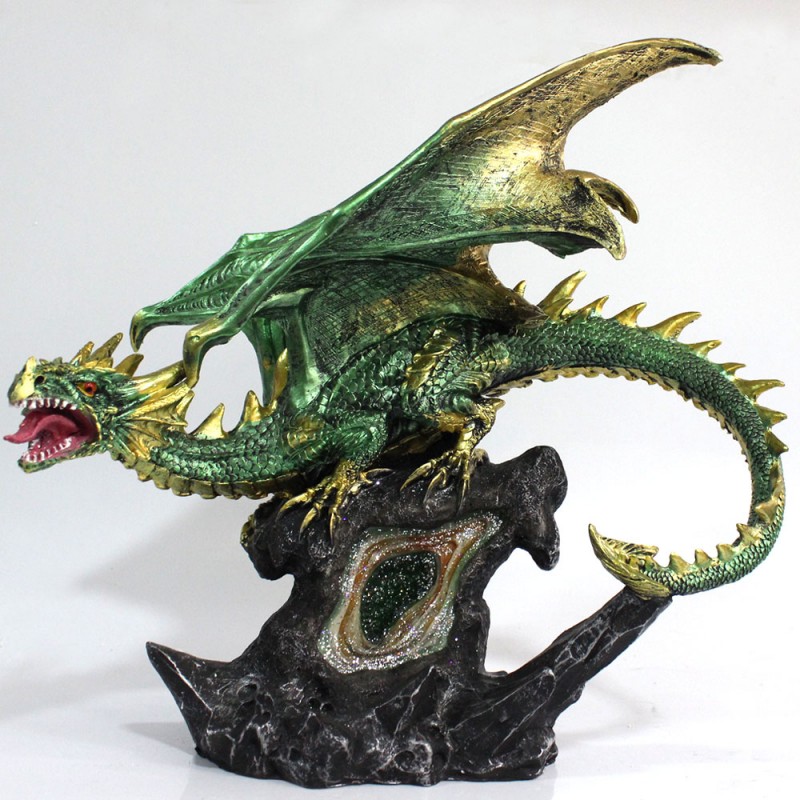 DRAGÃO DECORATIVO EM RESINA REF: PW106566-7