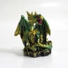 DRAGÃO COM CASTELO DECORATIVO EM RESINA REF: PW170027 DRAGÃO COM CASTELO DECORATIVO EM RESINA REF: PW170027