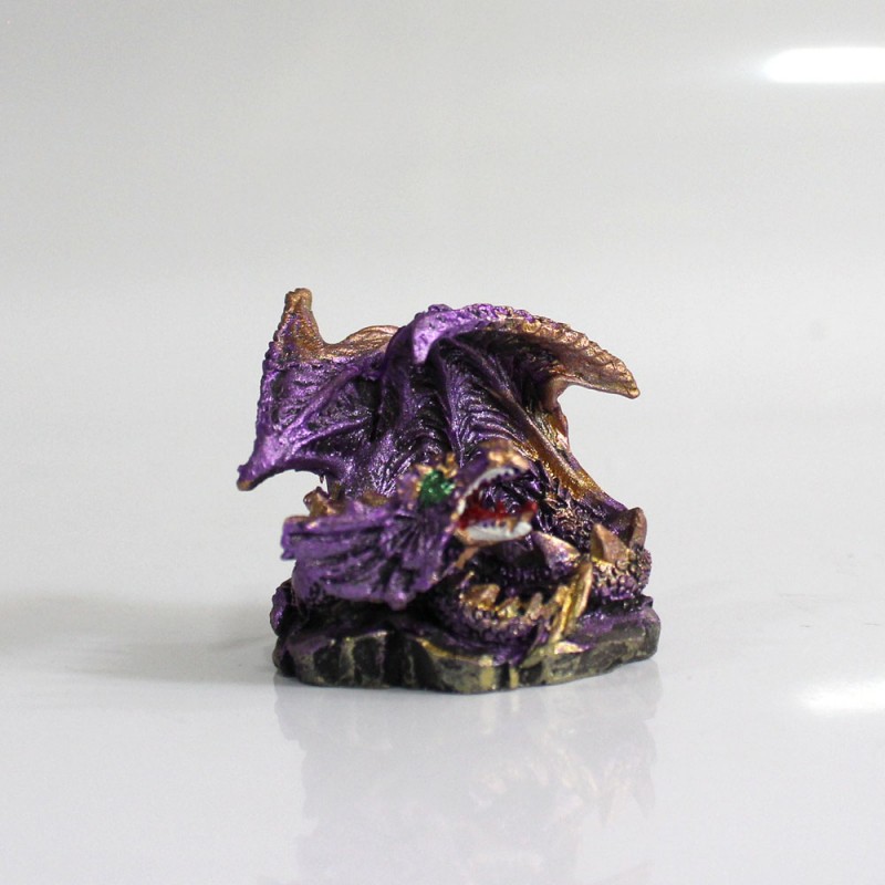 DRAGÃO COM CASTELO DECORATIVO EM RESINA REF: PW170027 DRAGÃO COM CASTELO DECORATIVO EM RESINA REF: PW170027