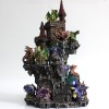 DRAGÃO COM CASTELO DECORATIVO EM RESINA REF: PW170027 DRAGÃO COM CASTELO DECORATIVO EM RESINA REF: PW170027