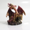 DRAGÃO COM CASTELO DECORATIVO EM RESINA REF: PW170027 DRAGÃO COM CASTELO DECORATIVO EM RESINA REF: PW170027