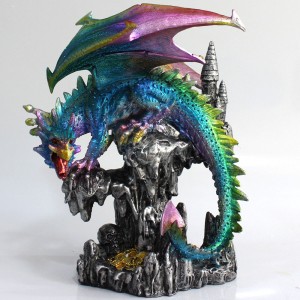 DRAGÃO DECORATIVO EM RESINA REF: PW96125-6