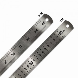 RÉGUA EM AÇO 100CM  REF: 10100