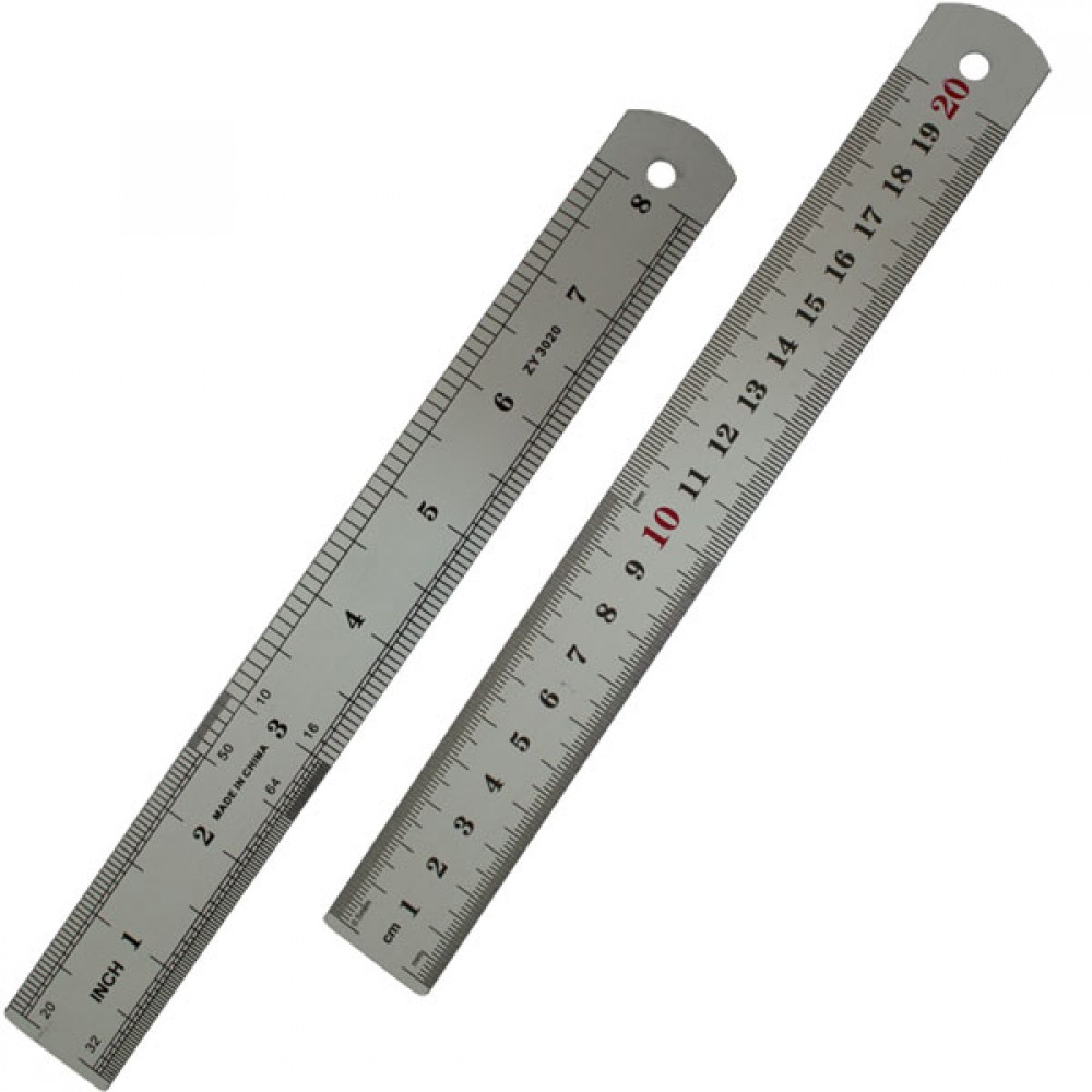 RÉGUA DE ALUMÍNIO 20CM REF: 3020