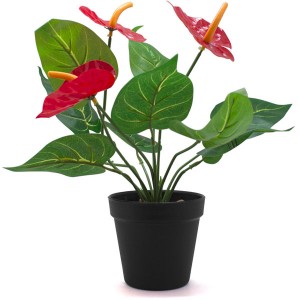 VASO COM PLANTA PERMANENTE EM PLÁSTICO REF: M390