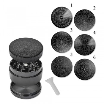 DICHAVADOR DE FUMO MODELO MANDALA EM METAL REF: DKX-2