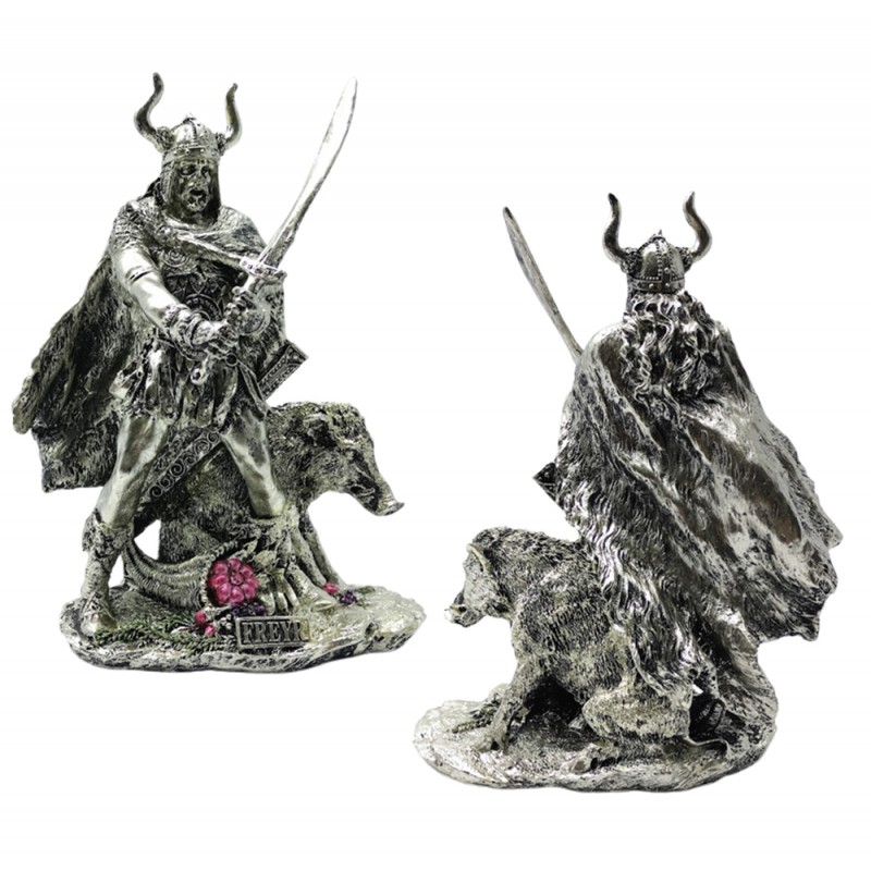 ESTÁTUA DECORATIVA MODELO FREYR EM RESINA REF: SDK411 ESTÁTUA DECORATIVA MODELO FREYR EM RESINA REF: SDK411