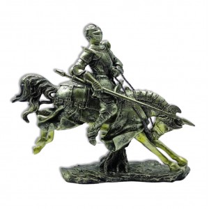 ESTÁTUA DECORATIVA MODELO CAVALEIRO EM RESINA  REF: SDK420