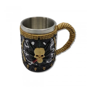 CANECA MEDIEVAL MODELO CAVEIRA EM RESINA 450ML REF: 689B CANECA MEDIEVAL MODELO CAVEIRA EM RESINA 450ML REF: 689B