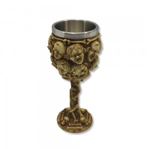 TAÇA MEDIEVAL MODELO CAVEIRA EM RESINA 150ML REF: 603AT TAÇA MEDIEVAL MODELO CAVEIRA EM RESINA 150ML REF: 603AT