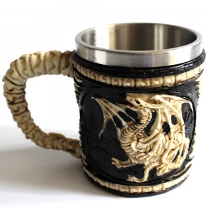 CANECA DRAGAO EM METAL E RESINA 450ML CANECA DRAGAO EM METAL E RESINA 450ML