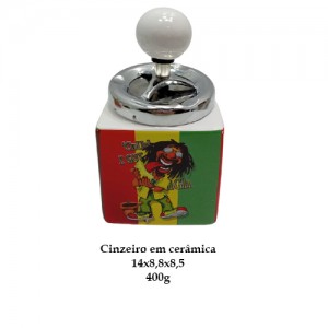 CINZEIRO QUADRADO EM CERÂMICA MOD 3 REF: 1038 CINZEIRO QUADRADO EM CERÂMICA MOD 3 REF: 1038