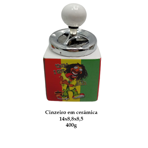 CINZEIRO QUADRADO EM CERÂMICA MOD 3 REF: 1038 CINZEIRO QUADRADO EM CERÂMICA MOD 3 REF: 1038