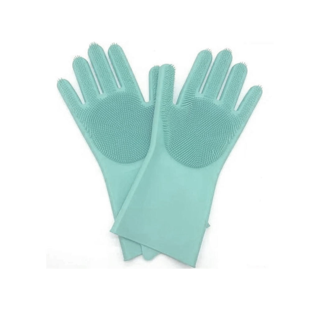 LUVA DE SILICONE COR: VERDE ÁGUA