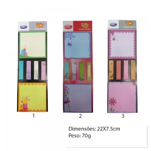 KIT COM 6 BLOCOS PARA ANOTACAO REF:AP23988-1