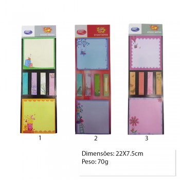 KIT COM 6 BLOCOS PARA ANOTACAO REF:AP23988-1
