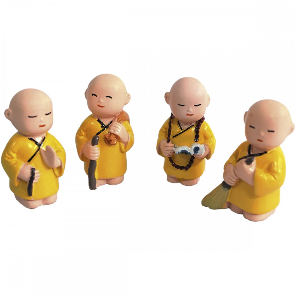 KIT C/4 ENFEITES EM RESINA MOD. BUDA REF: 3760