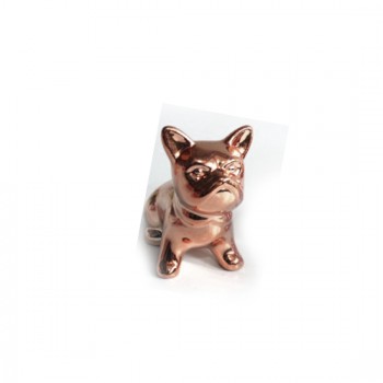 ENFEITE EM CERAMICA MODELO CACHORRO ROSE ENFEITE EM CERAMICA MODELO CACHORRO ROSE