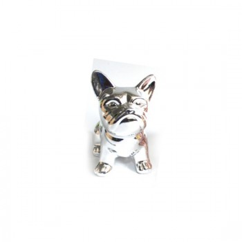 ENFEITE EM CERAMICA MODELO CACHORRO PRATA ENFEITE EM CERAMICA MODELO CACHORRO PRATA